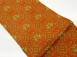 向かい鳥に唐草模様織出し名古屋帯